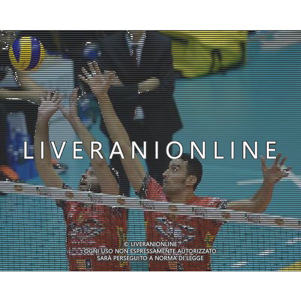 Regular Season SuperLega Volley 4 Giornata Forli\' - 11.11.2015 CMC Romagna-Sir Safety Conad Perugia Nella Foto:Birarelli Emanuele-De Cecco Luciano /Ph.Vitez-Ag. Aldo Liverani