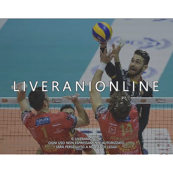 Regular Season SuperLega Volley 4 Giornata Forli\' - 11.11.2015 CMC Romagna-Sir Safety Conad Perugia Nella Foto:Koumentakis Rafail /Ph.Vitez-Ag. Aldo Liverani