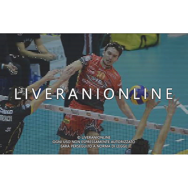 Regular Season SuperLega Volley 4 Giornata Forli\' - 11.11.2015 CMC Romagna-Sir Safety Conad Perugia Nella Foto:Tzioumakas Georgios /Ph.Vitez-Ag. Aldo Liverani