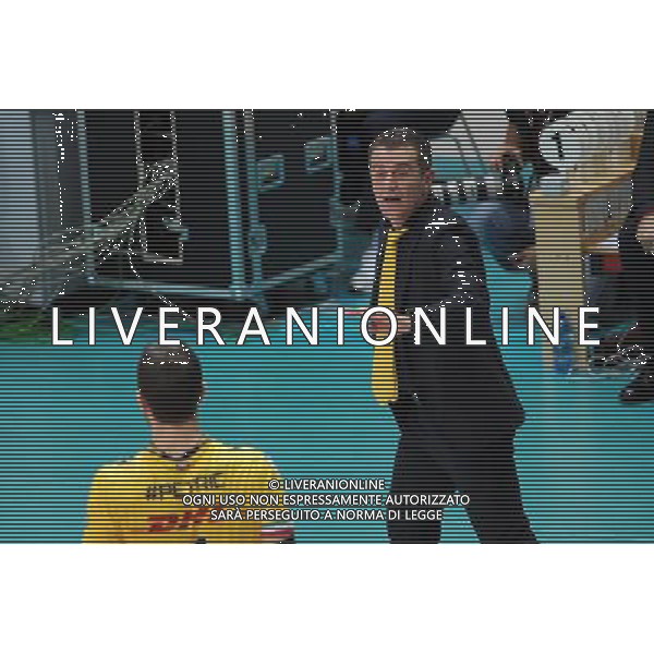 Campionato SuperLega UnipolSai - 4¡ giornata Monza 11-11-2015 Palazzetto dello Sport Gi Group Monza vs DHL Modena nella foto Angelo Lorenzetti allenatore Modena foto Roberto Garavaglia - ag. Aldo Liverani sas