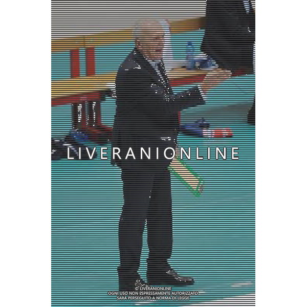 Campionato SuperLega UnipolSai - 4¡ giornata Monza 11-11-2015 Palazzetto dello Sport Gi Group Monza vs DHL Modena nella foto Oreste Vacondio allenatore Monza foto Roberto Garavaglia - ag. Aldo Liverani sas