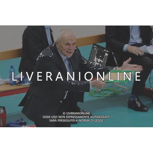 Campionato SuperLega UnipolSai - 4¡ giornata Monza 11-11-2015 Palazzetto dello Sport Gi Group Monza vs DHL Modena nella foto Oreste Vacondio allenatore Monza foto Roberto Garavaglia - ag. Aldo Liverani sas
