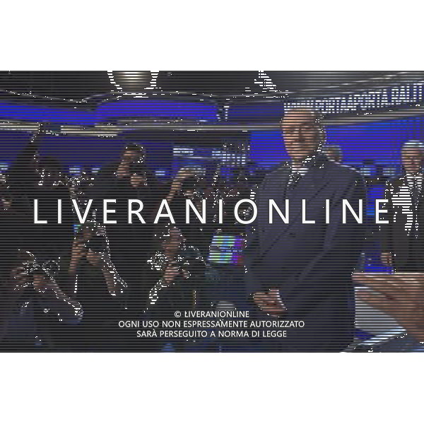 Silvio Berlusconi ospite della trasmissione televisiva \'Porta a Porta\' Roma 12 novembre 2015 ©Corradetti/AGENZIA ALDO LIVERANI SAS