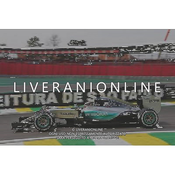 Lewis Hamilton (GBR) Mercedes AMG F1 W06. 13.11.2015. Formula 1 World Championship, Rd 18, Brazilian Grand Prix, Sao Paulo, Brazil, Practice Day. AG ALDO LIVERANI SAS ONLY ITALY