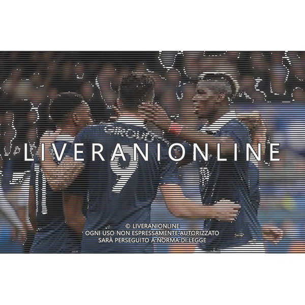 Anthony MARTIAL / Paul POGBA / Olivier GIROUD - 13.11.2015 - France / Allemagne - Match amical Photo : Nolwenn Le Gouic / Icon Sport AG ALDO LIVERANI SAS ONLY ITALY