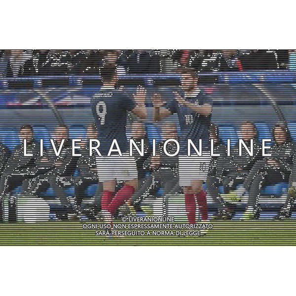 Andre Pierre GIGNAC / Olivier GIROUD - 13.11.2015 - France / Allemagne - Match amical Photo : Nolwenn Le Gouic / Icon Sport AG ALDO LIVERANI SAS ONLY ITALY