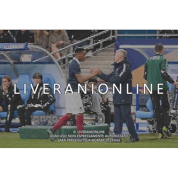 Anthony MARTIAL / Didier DESCHAMPS - 13.11.2015 - France / Allemagne - Match amical Photo : Nolwenn Le Gouic / Icon Sport AG ALDO LIVERANI SAS ONLY ITALY