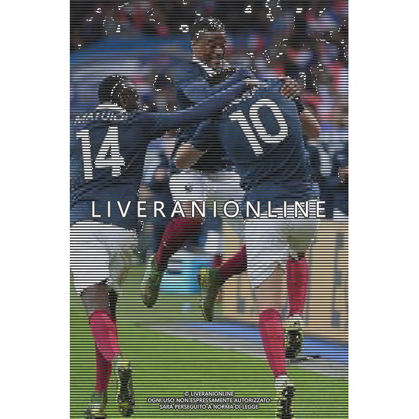 joie Andre Pierre GIGNAC / Blaise MATUIDI / Patrice EVRA - 13.11.2015 - France / Allemagne - Match amical Photo : Nolwenn Le Gouic / Icon Sport AG ALDO LIVERANI SAS ONLY ITALY