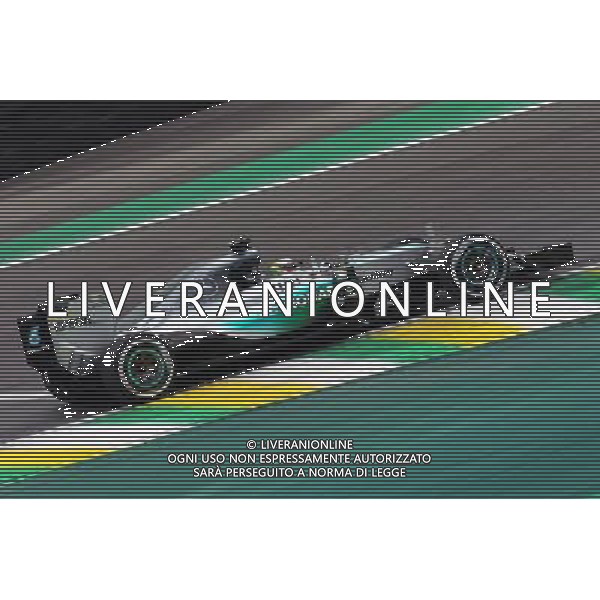 Lewis Hamilton (GBR) Mercedes AMG F1 W06. 13.11.2015. Formula 1 World Championship, Rd 18, Brazilian Grand Prix, Sao Paulo, Brazil, Practice Day. /AGENZIA ALDO LIVERANI SAS - ITALY ONLY - EDITORIAL USE ONLY - Gran Premio del Brasile F1 Prove Libere