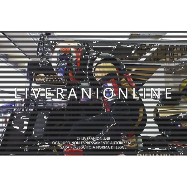 Romain Grosjean (FRA) Lotus F1 E23 wears a Tricolore as a mark of respect to the vctims of the Paris terrorist attacks. 14.11.2015. Formula 1 World Championship, Rd 18, Brazilian Grand Prix, Sao Paulo, Brazil, Qualifying Day. - www.xpbimages.com, EMail: requests@xpbimages.com - copy of publication required for printed pictures. Every used picture is fee-liable. Â© Copyright: Batchelor / XPB Images ONLY ITALY/Agenzia Aldo Liverani s.a.s.