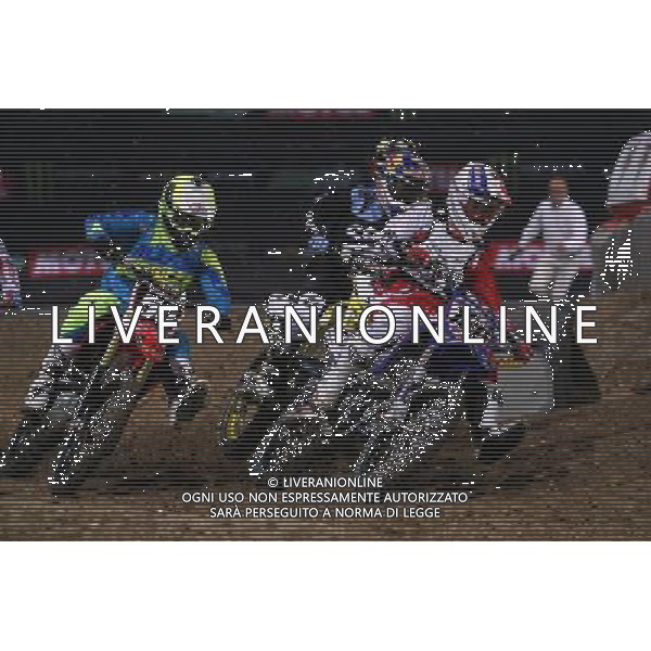 Malcolm Stewart - Honda Geico / Cedric Soubeyras - Yamaha 2B - 14.11.2015 - Supercross de Paris Lille 2015 Photo : Maxime Le Pihif / Icon Sport /ONLY ITALY/Agenzia Aldo Liverani s.a.s.