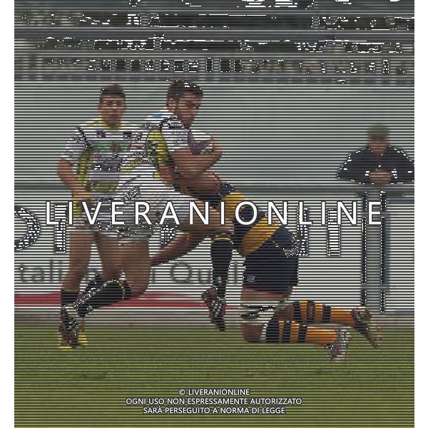 Filippo Buscema ,Cammi Rugby Calvisano-Cardiff ,Calvisano 14 novembre 2015. AG ALDO LIVERANI SAS