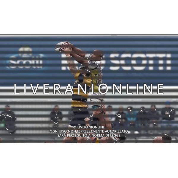 Maxime Mbanda,Cammi Rugby Calvisano-Cardiff ,Calvisano 14 novembre 2015. AG ALDO LIVERANI SAS