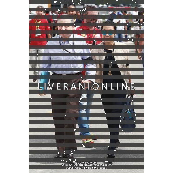 Jean Todt (FRA) FIA President with his wife Michelle Yeoh (MAL). 15.11.2015. Formula 1 World Championship, Rd 18, Brazilian Grand Prix, Sao Paulo, Brazil, Race Day. AG ALDO LIVERANI SAS ONLY ITALY
