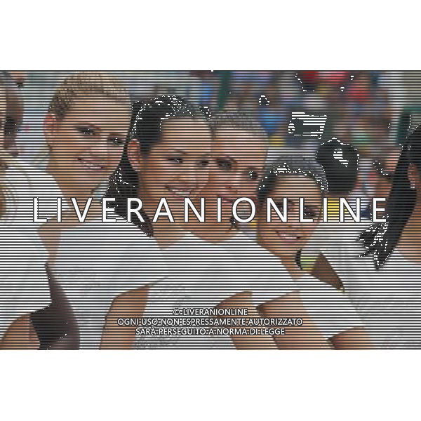 Grid girls on the drivers parade. 15.11.2015. Formula 1 World Championship, Rd 18, Brazilian Grand Prix, Sao Paulo, Brazil, Race Day. AG ALDO LIVERANI SAS ONLY ITALY