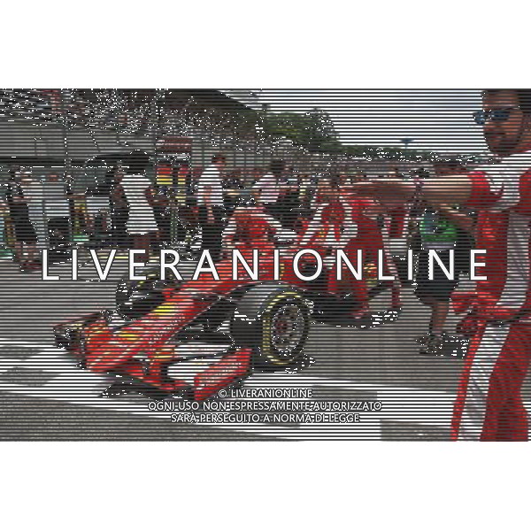 Sebastian Vettel (GER) Ferrari SF15-T on the grid. 15.11.2015. Formula 1 World Championship, Rd 18, Brazilian Grand Prix, Sao Paulo, Brazil, Race Day. AG ALDO LIVERANI SAS ONLY ITALY
