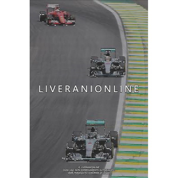 Nico Rosberg (GER) Mercedes AMG F1 W06. 15.11.2015. Formula 1 World Championship, Rd 18, Brazilian Grand Prix, Sao Paulo, Brazil, Race Day. AG ALDO LIVERANI SAS ONLY ITALY