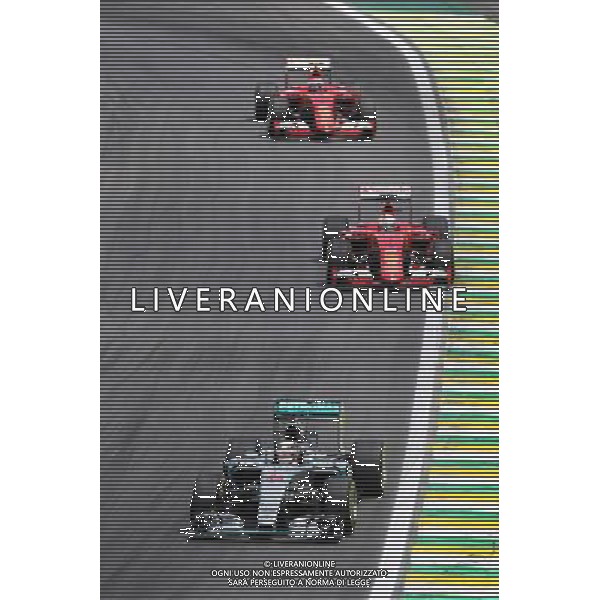 Lewis Hamilton (GBR) Mercedes AMG F1 W06. 15.11.2015. Formula 1 World Championship, Rd 18, Brazilian Grand Prix, Sao Paulo, Brazil, Race Day. AG ALDO LIVERANI SAS ONLY ITALY