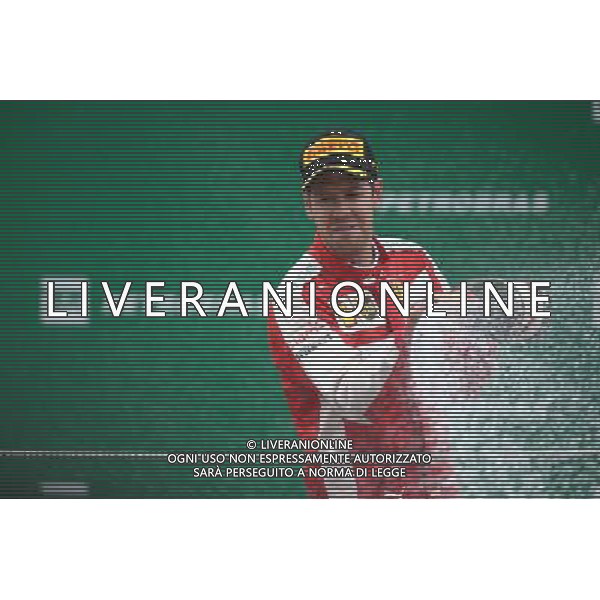 3rd place Sebastian Vettel (GER) Ferrari SF15-T. 15.11.2015. Formula 1 World Championship, Rd 18, Brazilian Grand Prix, Sao Paulo, Brazil, Race Day. AG ALDO LIVERANI SAS ONLY ITALY