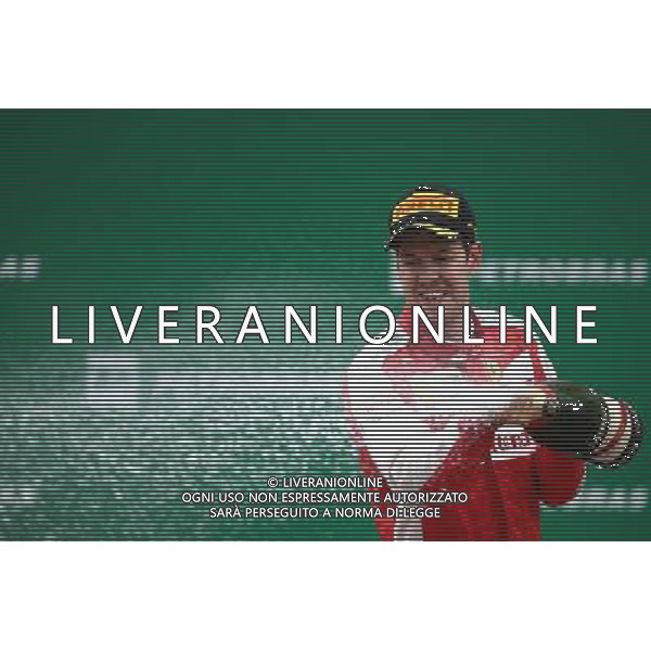 3rd place Sebastian Vettel (GER) Ferrari SF15-T. 15.11.2015. Formula 1 World Championship, Rd 18, Brazilian Grand Prix, Sao Paulo, Brazil, Race Day. AG ALDO LIVERANI SAS ONLY ITALY