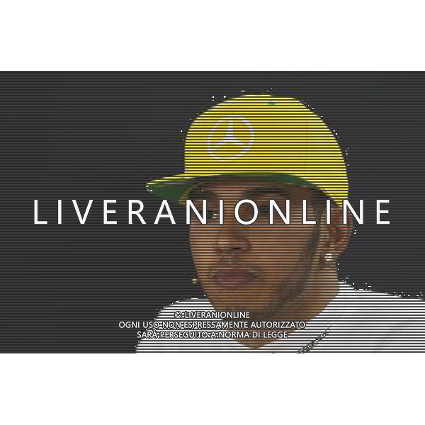 Lewis Hamilton (GBR) Mercedes AMG F1 in the FIA Press Conference. 15.11.2015. Formula 1 World Championship, Rd 18, Brazilian Grand Prix, Sao Paulo, Brazil, Race Day. /AGENZIA ALDO LIVERANI Sas - ITALY ONLY - EDITORIAL USE ONLY - GP BRASILE F1 SAN PAOLO