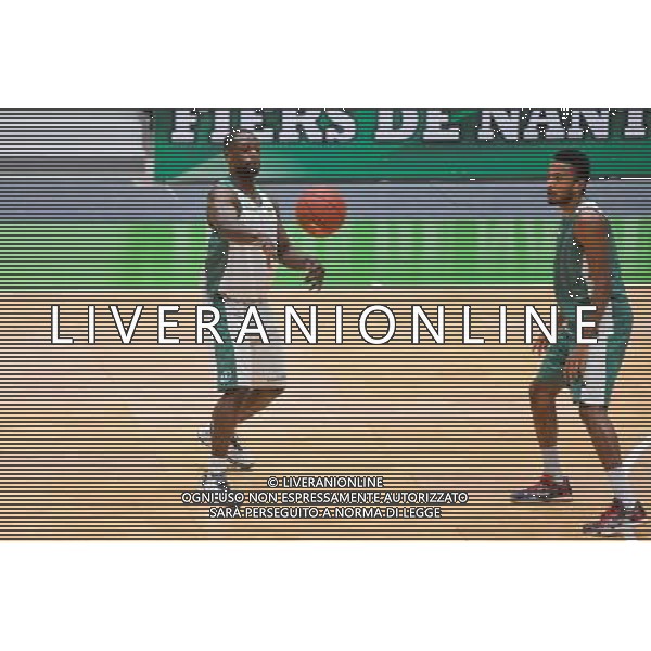 Jeremy Nzeulie / Racine Warren - 16.11.2015 - Entrainement de Nanterre - Pro A Photo : Anthony Dibon / Icon Sport AG ALDO LIVERANI SAS ONLY ITALY