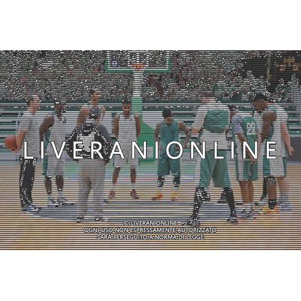 Minute de silence - 16.11.2015 - Entrainement de Nanterre - Pro A Photo : Anthony Dibon / Icon Sport AG ALDO LIVERANI SAS ONLY ITALY