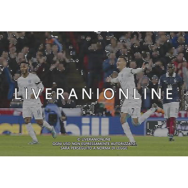EnglandÕs Dele Alli celebrates scoring the opening goal Photographer Craig Mercer/CameraSport Football International - England v France - Tuesday 17th November 2015 - Wembley Stadium - London © CameraSport - 43 Linden Ave. Countesthorpe. Leicester. England. LE8 5PG - Tel: +44 (0) 116 277 4147 - admin@camerasport.com - www.camerasport.com / AGENZIA ALDO LIVERANI SAS - ITALY ONLY EDITORIAL USE ONLY - Inghilterra Vs Francia partita amichevole