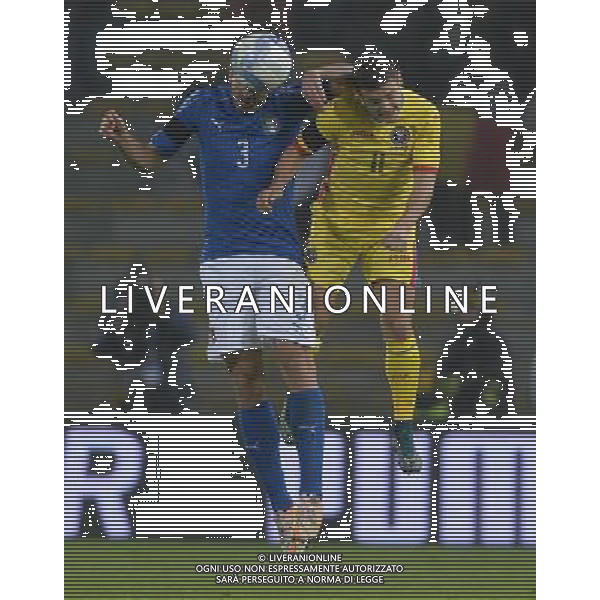 Amichevole Bologna - 17.11.2015 Italia-Romania Nella Foto: giorgio chiellini-torje /Ph.Vitez-Ag. Aldo Liverani