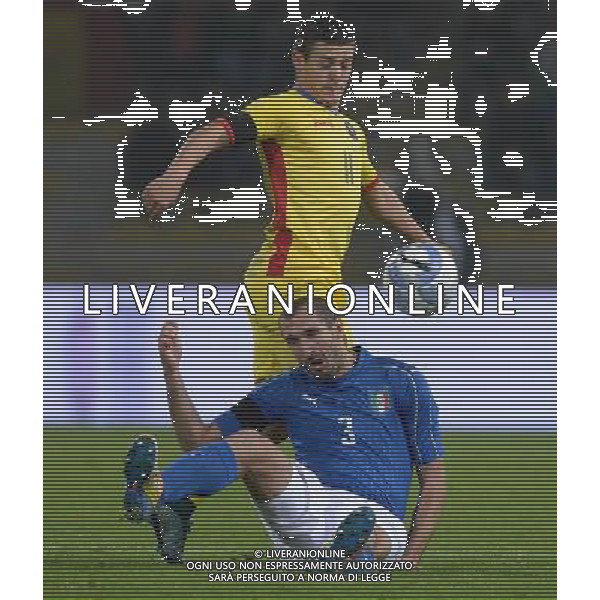 Amichevole Bologna - 17.11.2015 Italia-Romania Nella Foto: giorgio chiellini-torje /Ph.Vitez-Ag. Aldo Liverani