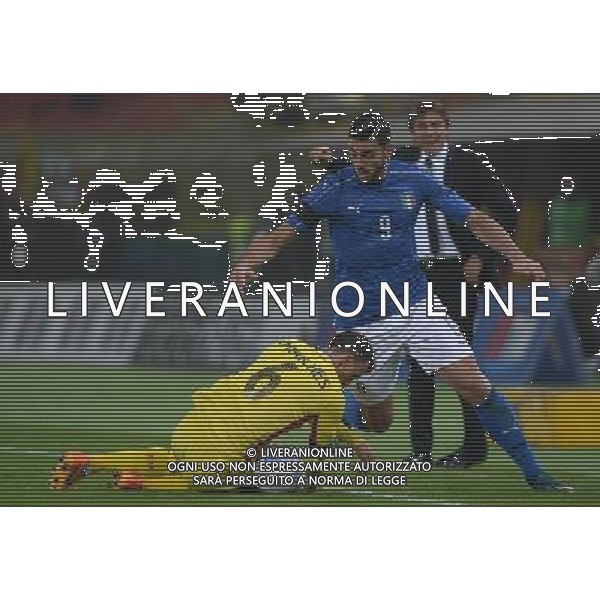 Amichevole Bologna - 17.11.2015 Italia-Romania Nella Foto: graziano pelle\' e chiriches /Ph.Vitez-Ag. Aldo Liverani