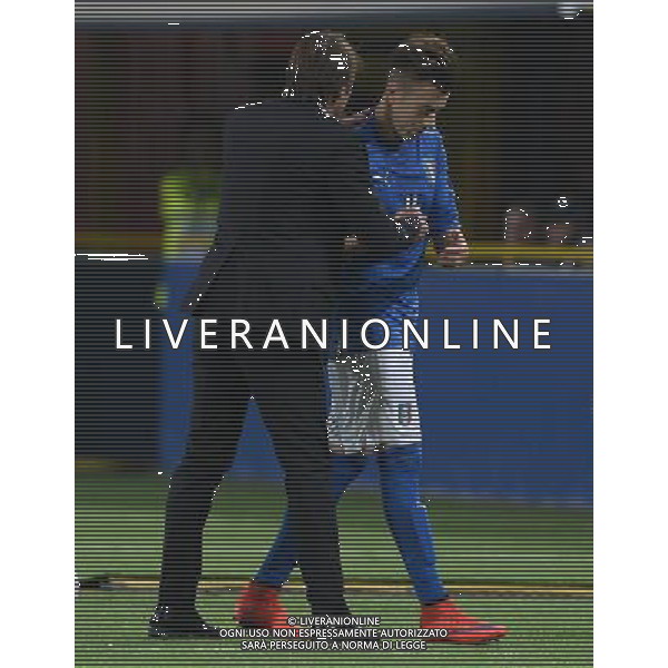 Amichevole Bologna - 17.11.2015 Italia-Romania Nella Foto:el shaarawy con antonio conte dopo la sostituzione /Ph.Vitez-Ag. Aldo Liverani