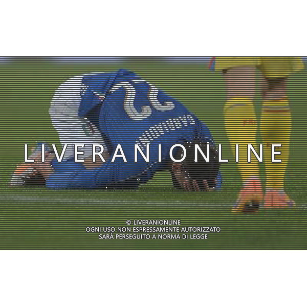 Amichevole Bologna - 17.11.2015 Italia-Romania Nella Foto: manolo gabbiadini a terra infortunato /Ph.Vitez-Ag. Aldo Liverani