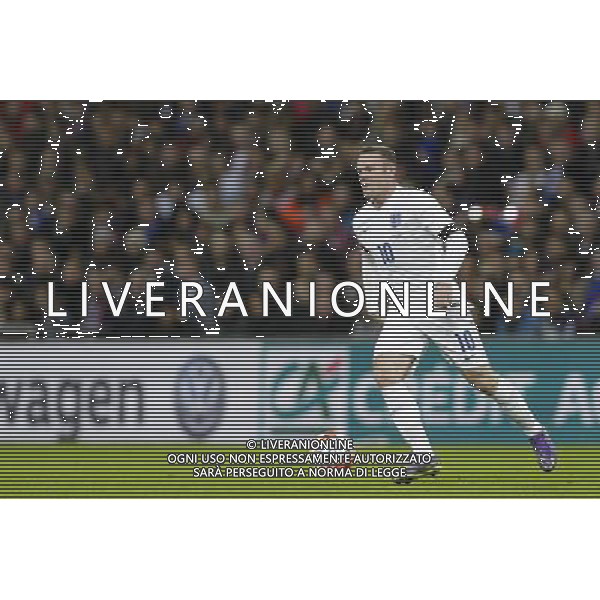 EnglandÕs Wayne Rooney in action during todays match Photographer Craig Mercer/CameraSport Football International - England v France - Tuesday 17th November 2015 - Wembley Stadium - London © CameraSport - 43 Linden Ave. Countesthorpe. Leicester. England. LE8 5PG - Tel: +44 (0) 116 277 4147 - admin@camerasport.com - www.camerasport.com / AGENZIA ALDO LIVERANI SAS - ITALY ONLY EDITORIAL USE ONLY - Inghilterra Vs Francia partita amichevole