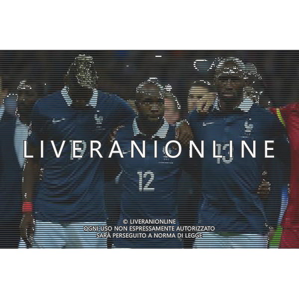 Paul POGBA / Lassana DIARRA / Moussa SISSOKO - 17.11.2015 - Angleterre / France Photo: Dave Winter / Icon Sport / AGENZIA ALDO LIVERANI SAS - ITALY ONLY EDITORIAL USE ONLY - Inghilterra Vs Francia partita amichevole