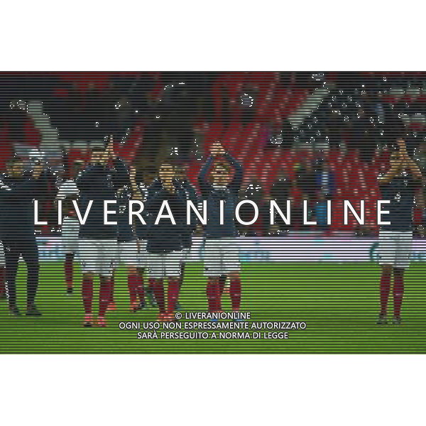 Andre Pierre GIGNAC / Hatem BEN ARFA / Antoine GRIEZMANN / Raphael VARANE - 17.11.2015 - Angleterre / France Photo: Dave Winter / Icon Sport / AGENZIA ALDO LIVERANI SAS - ITALY ONLY EDITORIAL USE ONLY - Inghilterra Vs Francia partita amichevole