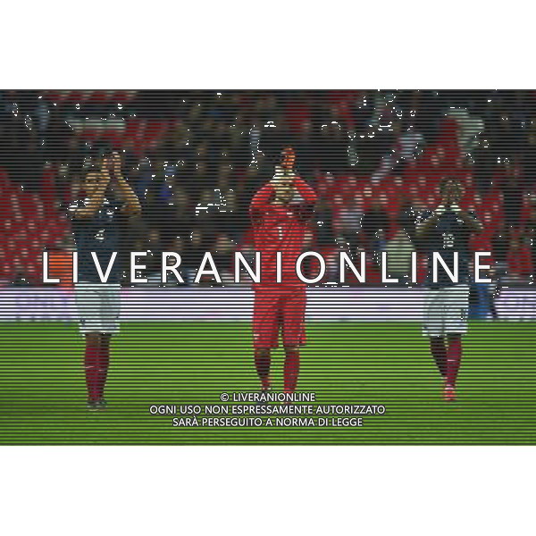 Raphael VARANE / Hugo LLORIS / Moussa SISSOKO - 17.11.2015 - Angleterre / France Photo: Dave Winter / Icon Sport / AGENZIA ALDO LIVERANI SAS - ITALY ONLY EDITORIAL USE ONLY - Inghilterra Vs Francia partita amichevole