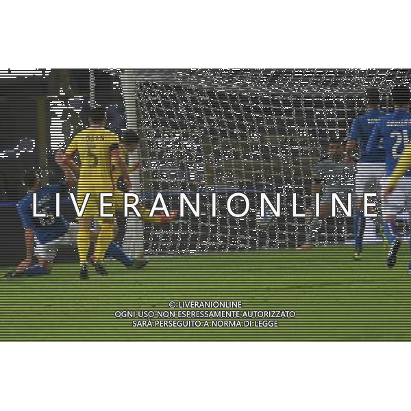 ITALIA - ROMANIA PARTITA AMICHEVOLE BOLOGNA 17 NOVEMBRE 2015 NELLA FOTO IL GOL DELLA ROMANIA ©OPTIMAFOTO / AGENZIA ALDO LIVERANI SAS