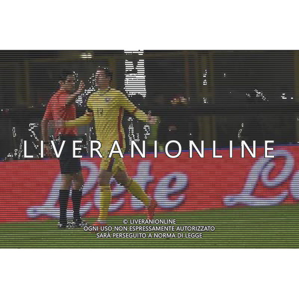 ITALIA - ROMANIA PARTITA AMICHEVOLE BOLOGNA 17 NOVEMBRE 2015 NELLA FOTO ESULTANZA DOPO IL GOL DELLA ROMANIA ©OPTIMAFOTO / AGENZIA ALDO LIVERANI SAS