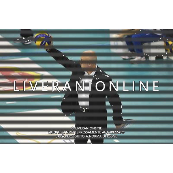 Campionato SuperLega UnipolSai - 5Â° giornata Castellanza (VA) 17-11-2015 PalaBorsani Revivre Milano vs Gi Group Monza nella foto Luca Monti allenatore Milano foto Roberto Garavaglia - ag. Aldo Liverani sas / AGENZIA ALDO LIVERANI SAS