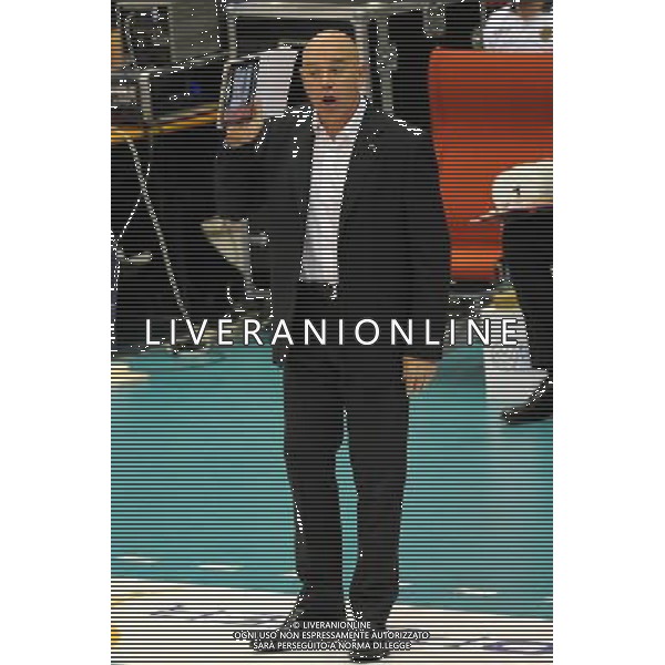 Campionato SuperLega UnipolSai - 5Â° giornata Castellanza (VA) 17-11-2015 PalaBorsani Revivre Milano vs Gi Group Monza nella foto Luca Monti allenatore Milano foto Roberto Garavaglia - ag. Aldo Liverani sas / AGENZIA ALDO LIVERANI SAS