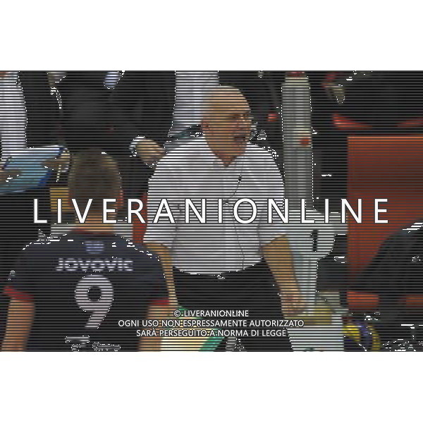 Campionato SuperLega UnipolSai - 5Â° giornata Castellanza (VA) 17-11-2015 PalaBorsani Revivre Milano vs Gi Group Monza nella foto Oreste Vacondio allenatore Monza foto Roberto Garavaglia - ag. Aldo Liverani sas / AGENZIA ALDO LIVERANI SAS