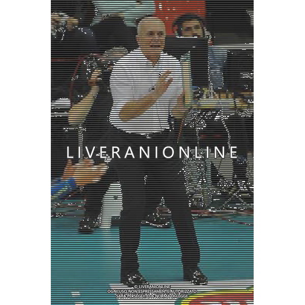 Campionato SuperLega UnipolSai - 5Â° giornata Castellanza (VA) 17-11-2015 PalaBorsani Revivre Milano vs Gi Group Monza nella foto Oreste Vacondio allenatore Monza foto Roberto Garavaglia - ag. Aldo Liverani sas / AGENZIA ALDO LIVERANI SAS