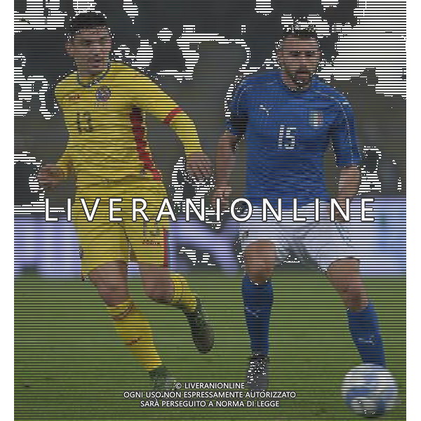 Amichevole Bologna - 17.11.2015 Italia-Romania Nella Foto:Barzagli Andrea-Keseru Claudiu /Ph.Vitez-Ag. Aldo Liverani
