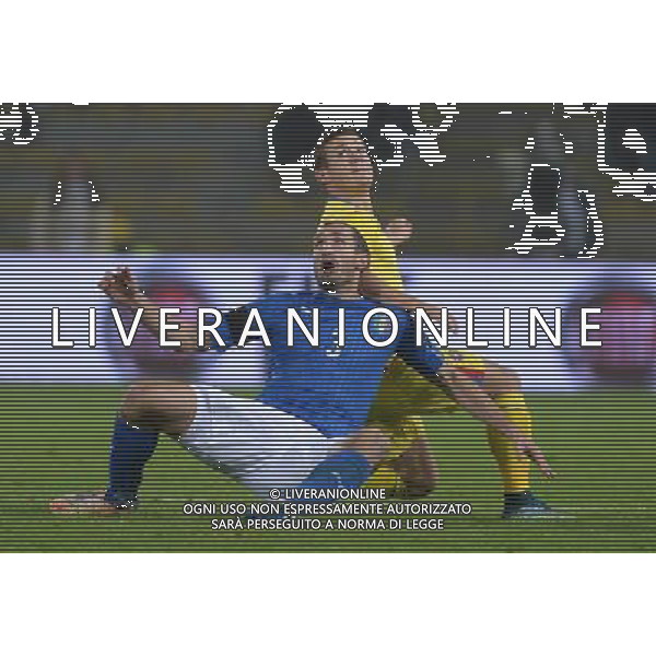 Amichevole Bologna - 17.11.2015 Italia-Romania Nella Foto:Chiellini Giorgio con Torje Gabriel /Ph.Vitez-Ag. Aldo Liverani