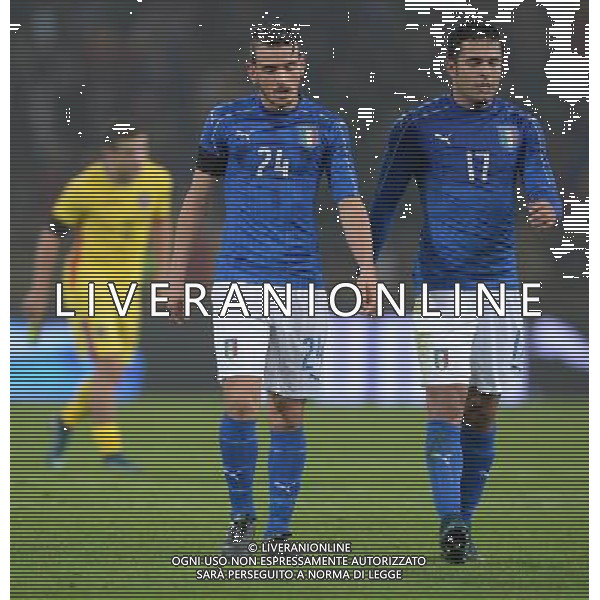 Amichevole Bologna - 17.11.2015 Italia-Romania Nella Foto:Eder Citadin-Florenzi Alessandro /Ph.Vitez-Ag. Aldo Liverani