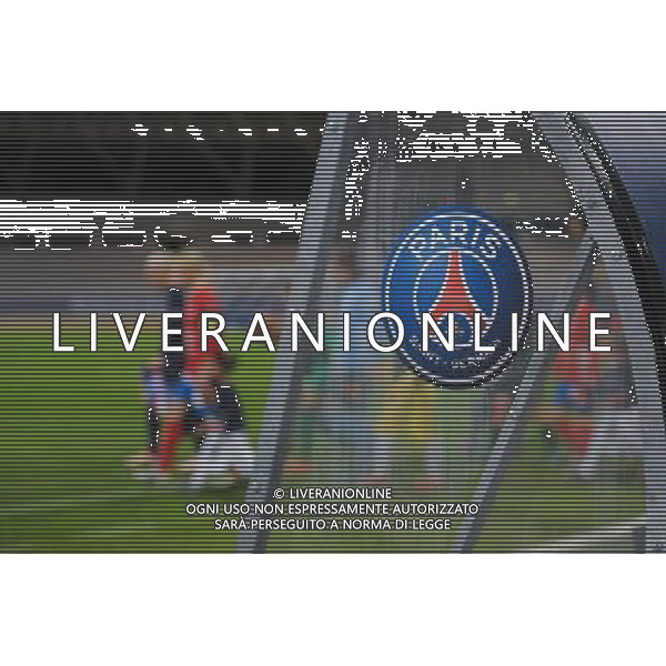 illustration logo PSG / entree des equipes - 18.11.2015 - PSG / Orebro - Champions League Photo : Andre Ferreira / Icon Sport / AGENZIA ALDO LIVERANI SAS - ITALY ONLY - EDITORIAL USE ONLY -