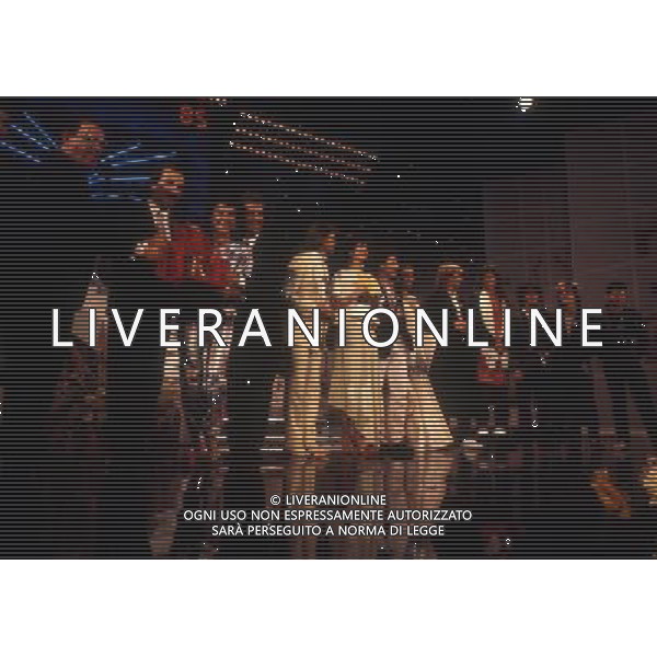 1985 SANREMO -FESTIVAL DELLA CANZONE ITALIANA NELLA FOTO I RICCHI E POVERI VINCONO IL FESTIVAL DI SANREMO AG ALDO LIVERANI SAS