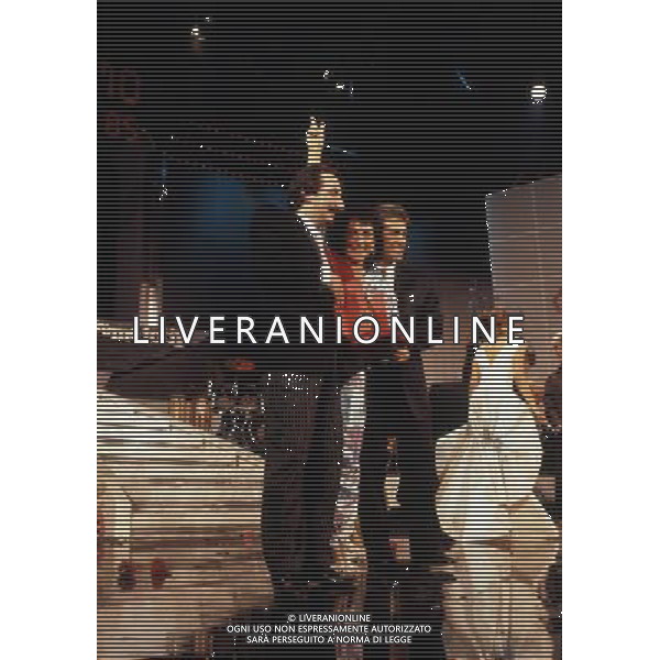 1985 SANREMO -FESTIVAL DELLA CANZONE ITALIANA NELLA FOTO I RICCHI E POVERI VINCONO IL FESTIVAL DI SANREMO AG ALDO LIVERANI SAS