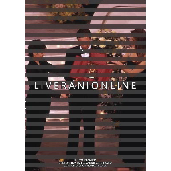 1995 SANREMO FESTIVAL DELLA CANZONE ITALIANA NELLA FOTO GIORGIA VINCE IL FESTIVAL DI SANREMO AG ALDO LIVERANI SAS